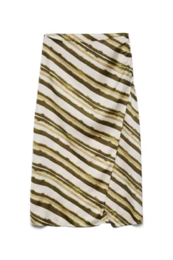Saia midi acetinada