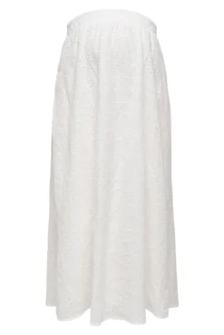 Saia midi com cintura elástica para maternity