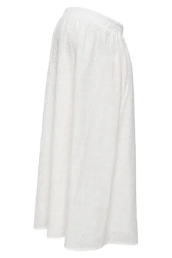 Saia midi com cintura elástica para maternity