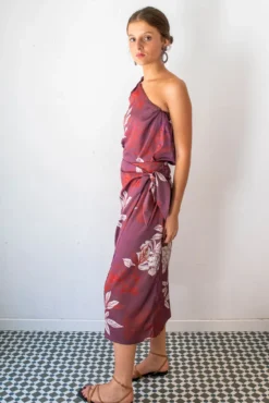 Saia midi cruzada