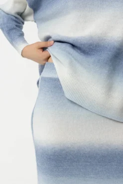 Saia Midi de malha dégradé