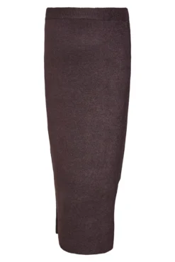 Saia midi de malha maternity