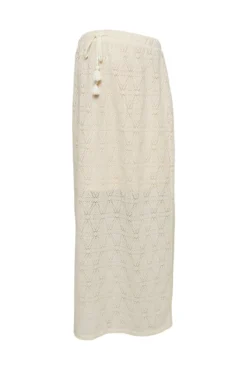 Saia midi de renda maternity