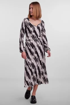 Saia midi estampada
