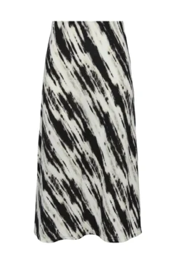 Saia midi estampada