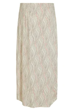 Saia midi estampada