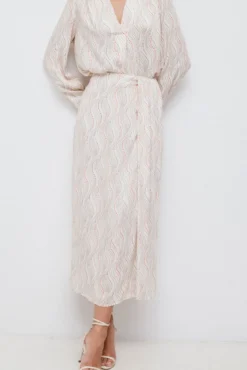 Saia midi estampada