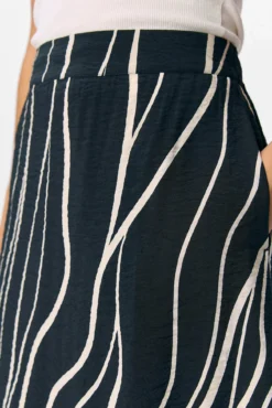 Saia midi estampada