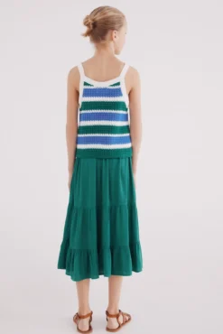 saia midi para menina
