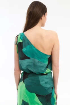 Saia midi páreo de viscose