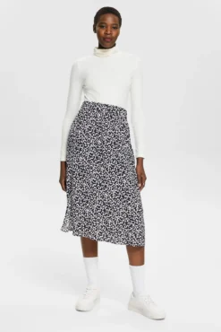 Saia midi print all-over viscose