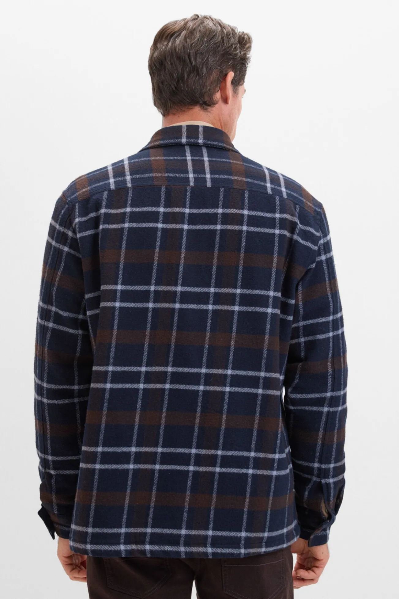Sobrecamisa acolchoada xadrez