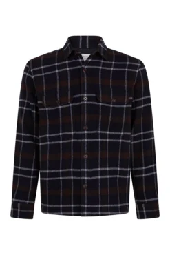 Sobrecamisa acolchoada xadrez