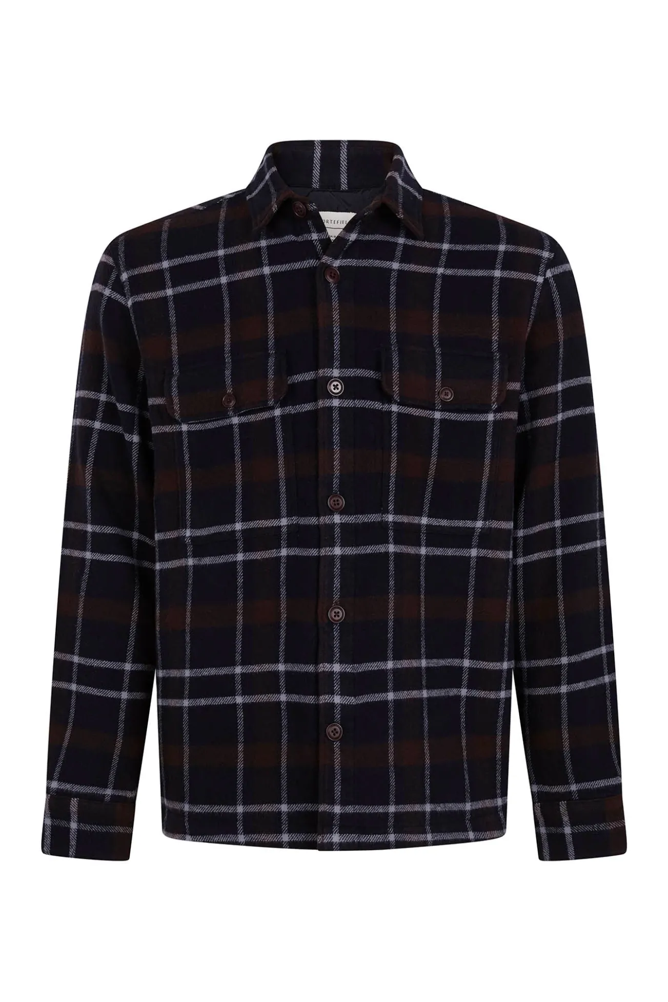 Sobrecamisa acolchoada xadrez