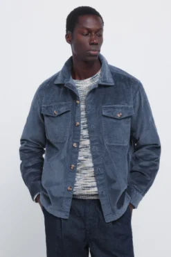 Sobrecamisa de veludo cotelê