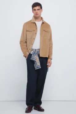 Sobrecamisa de veludo cotelê
