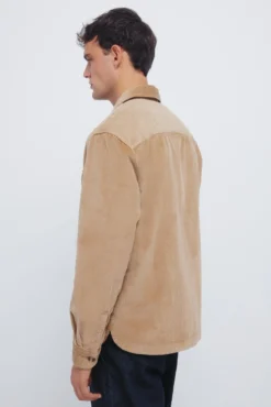 Sobrecamisa de veludo cotelê