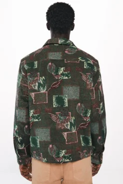 Sobrecamisa em tecido tapeçaria
