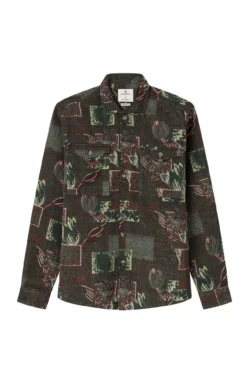 Sobrecamisa em tecido tapeçaria