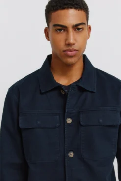Sobrecamisa overshirt fit em algodão