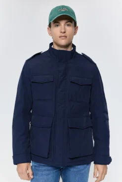 Sobretudo parka de corte regular