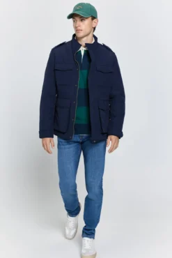 Sobretudo parka de corte regular