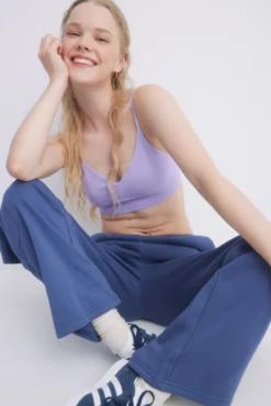 Soutien crop seamless lilás