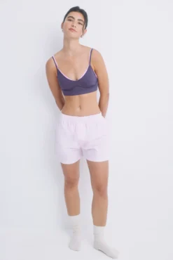 Soutien crop seamless morado