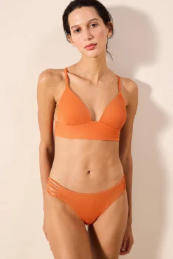 Soutien de biquíni push up laranja