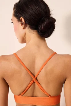 Soutien de biquíni push up laranja