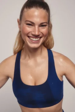 Soutien desportivo 4D STRECH estampado em azul