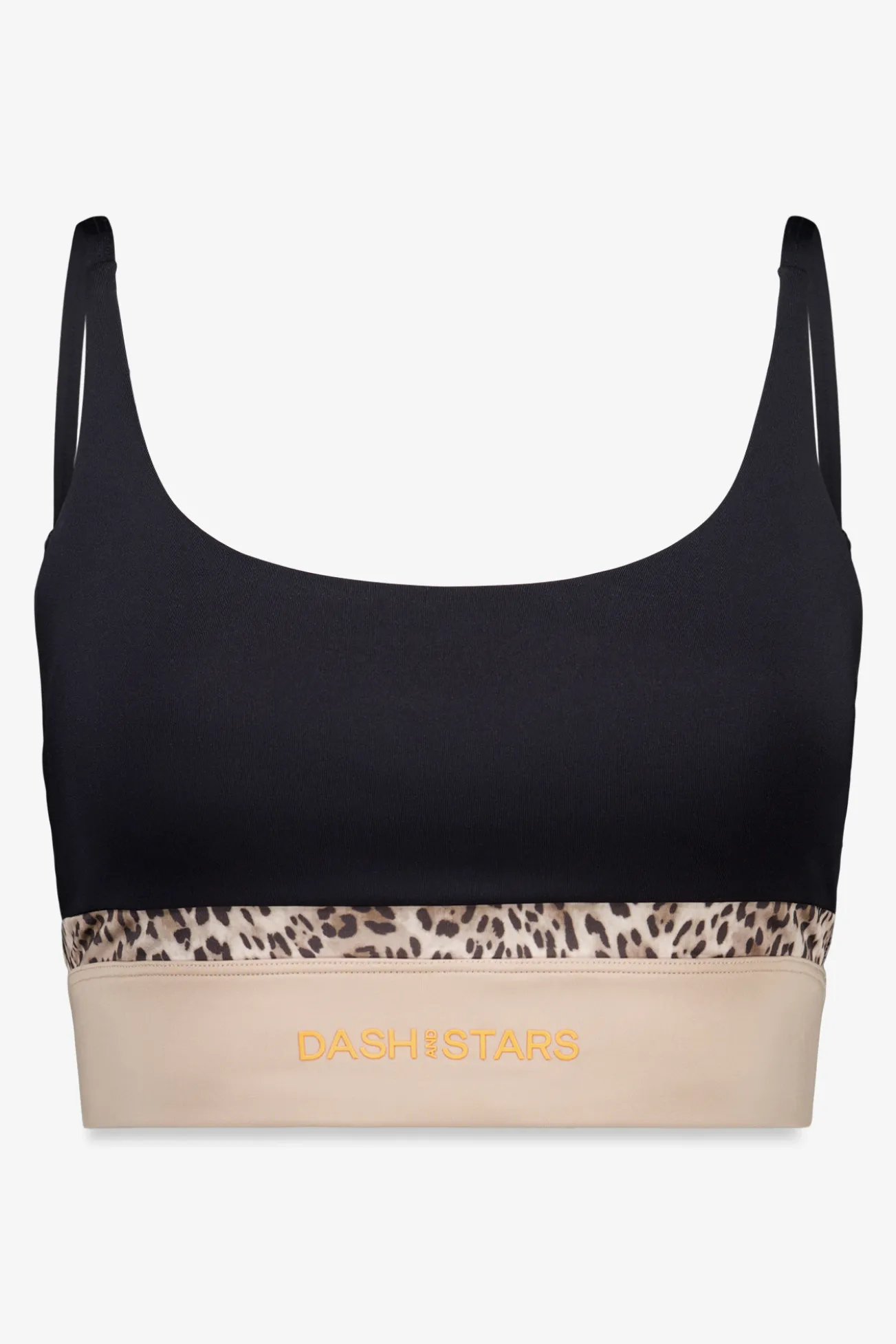 Soutien desportivo 4D STRETCH preto com estampa animal