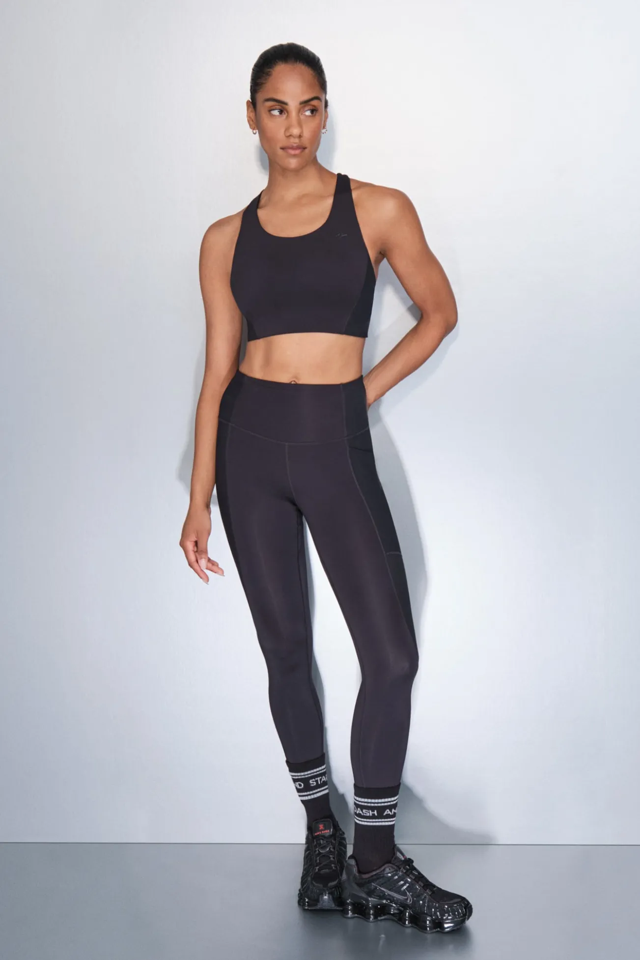 Soutien desportivo preto 4D Stretch