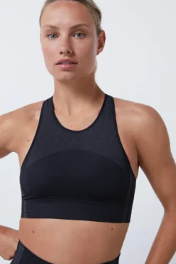 Soutien desportivo preto Seamless Fit