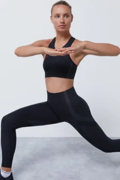 Soutien desportivo preto Seamless Fit
