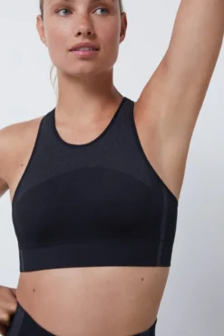 Soutien desportivo preto Seamless Fit