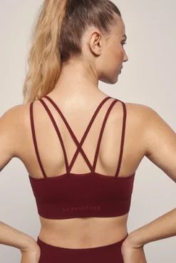 Soutien desportivo SEAMLESS COMFORT bordô