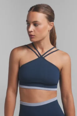 Soutien desportivo SEAMLESS COMFORT azul. Colaboração especial @ffitcoco