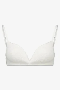 Soutien enchimento CHARMING com renda branca