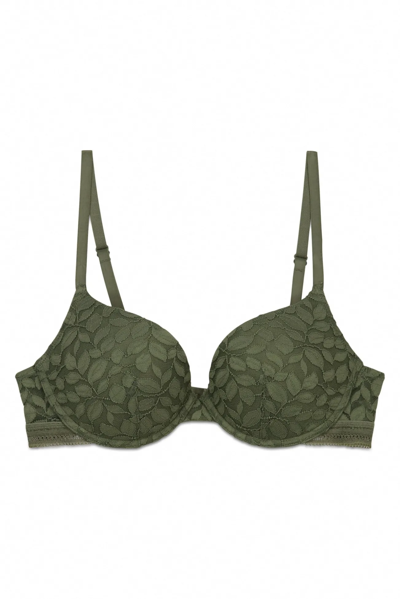 Soutien GORGEOUS push-up em renda caqui