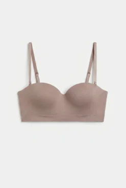 Soutien strapless sem costura marrom