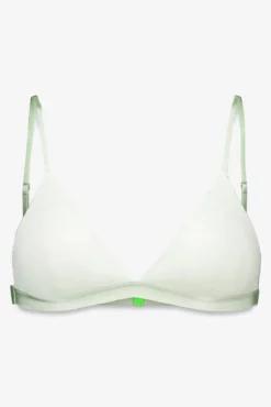 Soutien triangular de microfibra verde com glitter