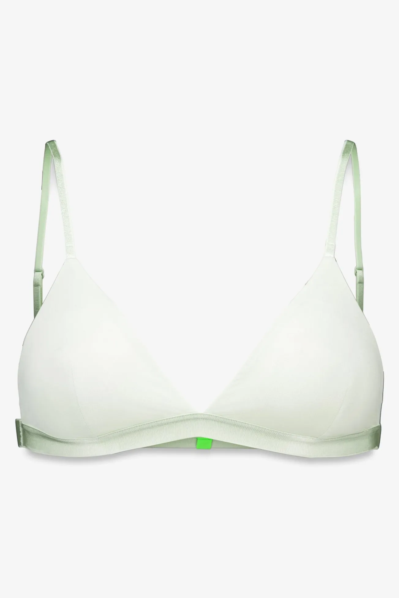 Soutien triangular de microfibra verde com glitter