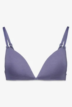 Soutien triangular em algodão azul CHARMING