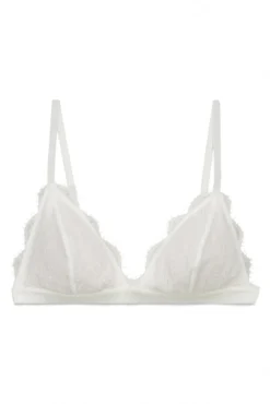 Soutien triangular em renda branco