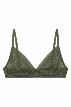 Soutien triangular NATURAL em renda caqui