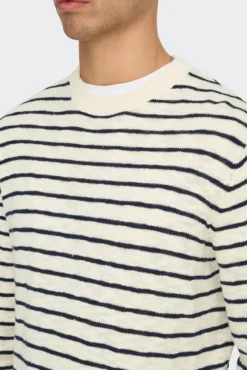 Strick- Herrenpullover mit regular fit.