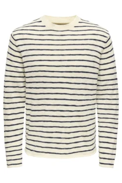 Strick- Herrenpullover mit regular fit.