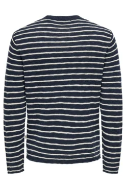 Strick- Herrenpullover mit regular fit.