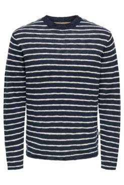 Strick- Herrenpullover mit regular fit.